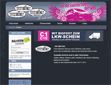Tablet Screenshot of fahrschule-bigfoot.com